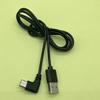 Cabo de carregamento tipo c cotovelo de proteção ambiental 90 graus 1 m preto de alta qualidade USB para cabo de dados tipo c cotovelo