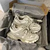 Putian Chunyuan Paris Tercera Generación Track3.0 Zapatos de Padre Deportivos de Moda Suela Gruesa Zapatillas para Correr para Hombres y Mujeres Transpirables Estilo Pareja