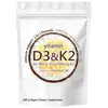 Fábrica en stock Cápsulas de Vitamina D3 K2 180 vitaminaD3 K2 Suplemento Softgel