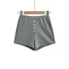 Traje Deportivo de Moda para Mujer, Nuevo Estilo de Verano, Top sin Mangas de Cuello en U para Chica Atrevida, Pantalones Cortos Casuales con Cintura Elástica y Botones