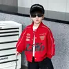 Elegante chaqueta de otoño para niño 2026 nuevo modelo, chaqueta de béisbol de motocicleta para bebé, chaqueta moderna de primavera y otoño para niños