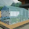 Estufa para Uso Doméstico, Estufa com Aquecimento, Casa de Flores Isolada, Varanda de Sol Rural, Pequena Estufa Externa para Plantas de Inverno
