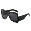 Moda Otoñal Gafas de Sol de Moda de Montura Grande para Caras Grandes, Gafas de Sol Elegantes de Patilla Gruesa, Gafas de Playa Ins Tiktok para Mujer