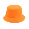Sombrero de Cubo Casual de Algodón de Color Sólido a la Moda, Personalizable con Logo, Hace que la Cara se Vea Más Pequeña, Cubrimiento Facial Diario, Protección Solar, Sombrero de Cuenca, Sombrero de Pescador