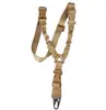 Cuerda Táctica para Arma de Fuego de Punto Único para Exteriores Transfronteriza Correa de Arma de Fuego de Punto Único Cinturón de Uso Múltiple Táctico Bolsa de Cintura Bolsa para Colgar al Correr