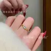 Anillo de jade azul natural para mujer, estilo de lujo ligero europeo y americano, s925 plata, venta al por mayor de fábrica, pequeño, batata, material natural peligroso