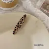 Pinza para el pelo con lazo de leopardo vintage para flequillo de mujer, nuevo estilo 2024, para arreglar el pelo suelto, pinza pequeña lateral sin costuras, accesorios para el cabello