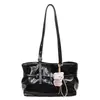 Bolsa Tote de Trabajo Casual Estilo Coreano para Mujer 2026 Primavera Nuevo Estilo Moderna y Versátil Gran Capacidad Bolso de Hombro Cruzado
