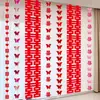 Fita longa personagem feliz decoração quarto de casamento adesivo cortina de janela pingente casamento casa nova borboleta flor de puxar ornamento quarto sala de estar decoração