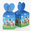 Caja de dulces con estampado de dibujos animados para decoración de fiestas infantiles, caja de refrigerios, caja de embalaje variada, caja de manzana, 6 piezas