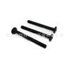 Tornillos para muebles de hexágono interior de borde invertido cabeza plana inclinada tornillos para estantes de librero borde inclinado invertido interior 6mm 8mm niquelado negro