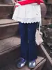 Pantalones para Niñas 2026 Otoño Nuevo Estilo Coreano Color Sólido Corte Delgado Suaves Amigables con la Piel Pantalones de Campana para Bebé