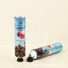 Suministro de fábrica cosméticos Tubo de plástico de aluminio crema de manos Manguera de plástico de aluminio tapa octagonal especial con tapa opcional