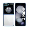 Atacado em Estoque Adequado para Samsung Z Flip6 Capa Protetora Rígida de PC Transparente Zflip 50% de Desconto Tela Dobrável Escudo Dourado Capa Protetora de Celular