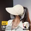 Protetor solar removível com chapéu e aba, proteção completa para o rosto e pescoço, proteção UV integrada, máscara de seda gelada feminina
