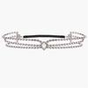 Cross-border nova multi-camada de água broca cadeia Bohemian Bride casamento Super flash cristal testa cabelo cadeia de jóias atacado