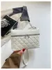 Bolso acolchado estilo Chanel transfronterizo para mujer, nuevo bolso de caja de moda nicho, elegante bolso de hombro y bandolera