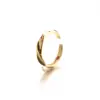 Anillo de Plata de Ley 925 Chapado en Oro de 18 Quilates Japón y Corea del Sur Vive con Artículos Más Vendidos Anillo Individual de Moda para Hombres y Mujeres Industria Pesada Ajustable