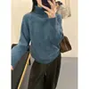 Suéter Grueso de Cuello Alto Holgado Estilo Perezoso para Mujer de Invierno 2025 Nuevo Camiseta Básica Popular de Gama Alta para Otoño e Invierno