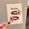 Pasador de Flor Tejido para Niñas 2025 Nuevo Estilo Organizador de Cabello para Niñas Pasador para Flequillo Lateral de Niña Pasador Tocado