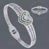 Fornecimento Exclusivo Transfronteiriço de Pulseiras Abertas Irregulares Estilo Europeu e Americano, Aço Inoxidável Galvanizado a Ouro Real 18K, Pulseiras Femininas de Luxo Leve Atacado