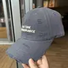 Gorra de Béisbol Desgastada para Mujer con Bordado de Letras, Algodón Lavado, Gorra de Pico que Hace que la Cara Parezca Más Pequeña, con Visera Ampliada y Ensanchada, Sombrero de Sol de Copa Suave