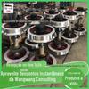 Fabricantes Vendem Montagem de Par de Rodas de Motor Aço Fundido Ferro Fundido Material 600 Calibre Montagem de Par de Rodas de Motor