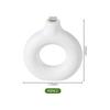 Florero de Círculo Caliente Transfronterizo Adornos de Alta Calidad Creativo Distintivo Decorativo para Pasillo Estilo Chino Florero de Plástico Costura de Dos Mitades