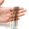 Accesorios de joyería DIY, cadena de cuentas con clip de 1,8 mm, cadena plana tipo O, cadena de bolas con clip, horquilla, cadena para collar, materiales hechos a mano.