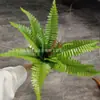 Venta al por mayor del fabricante 18 piezas de hojas persas artificiales Adornos de decoración para sala de estar nórdica Decoraciones de boda y Año Nuevo Plantas verdes