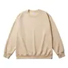 Sudadera con capucha de color liso para hombre, manga larga, de seda de leche compuesta, holgada, cuello redondo, Amazon Primavera Otoño