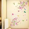 Uma geração de três gerações de adesivos de parede combináveis removíveis atacado sala de estar quarto pintura decorativa AY9158 flor de pessegueiro nude