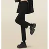 Comercio transfronterizo petite azul grisáceo primavera y otoño nueve puntos cintura alta sueltos pierna recta jeans mujer 2026 pantalones cigarette