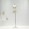 Suporte de Exposição Meio Corpo Feminino para Loja de Roupas Suporte de Exposição de Manequim de Corpo Inteiro Manequim Feminino de Corpo Inteiro com Pernas Divididas Estilo Coreano
