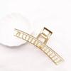 Moda Metal Pinza para el Cabello Grande Francesa Retro Aleación Baño Parte Trasera de la Cabeza Elegante Elegante Lujo Ligero Pinza de Tiburón