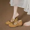 Primeiro Encontro Temporada Aumento de Altura Sapatos Femininos Sapatos Birkenstock Sapatos com Tira Cruzada Mulheres Baixas Pés Não Cansados Salto Grosso Sapatos Mary Jane