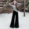 Jeans Skinny Holgados Retro Cintura Alta Combinan con Todo Pantalones Mop 2025 Viajero Pantalones Elásticos de Pierna Ancha para Mujer Forma de Pera