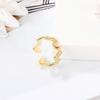 Cross-border Hot Sale Exquisite Love Simple Style Ring Ins Niche Design Avançado Estilo Japonês Leve Luxo Anel de Abertura de Dedo Indicador