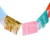 Cortina de Lluvia Personalizada para Fiesta de Cumpleaños, Boda y Decoración de Centro Comercial con Guirnalda de Borlas, Pancarta de Cortina de Lluvia y Cortina de Puerta de Cortina de Lluvia