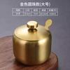 304 Aço Inoxidável Tempero Jar Combinação Set Estilo Coreano Comercial Caixa de Tempero Dourado Jarra de Tempero Pimenta Óleo Salt Jar