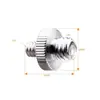 Adaptador de Tornillo de 1/4 a 3/8 para Cámara, Tornillo Largo de Hierro, Accesorios de Fotografía, Tornillo de Conversión CNC