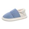 Sapatos de algodão forrados de lã de inverno sapatos de casal jovem masculino e feminino sapatos de sola grossa sapatos para casa desgaste externo salto envolto sapatos quentes sapatos casuais de neve