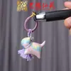 Colgante de Gato de Laca Yiming Xianyuan con Gato de Laca Confianza Trasero de Gato Ciervo Durazno Encanto para Bolso Tejido a Mano