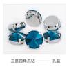 Yiwu Fabricante de Strass Garra de Satélite Atacado Vestido de Noiva Chapéu Acessórios de Cabelo Acessórios Feitos à Mão com Furos Strass Costurados à Mão Strass Brilhantes