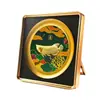 Adorno de Pez Arowana Dorado Estilo Chino Año del Dragón Pintura con Pan de Oro Decoración para Casa Nueva Oficina Apertura de Negocio Regalo Creativo