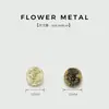 Exquisitos Botones Metálicos Irregulares Ovalados de Flor de Rosa para Cárdigans, Suéteres, Vestidos y Camisas de Mujer