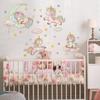 Variedad de Globos de Dibujos Animados Luna Durmiente Estrellas Oso Unicornio Pegatinas de Pared para Dormitorio Pegatinas Decorativas de Pared para Fondo de Sala de Estar