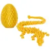 [Ventas Directas de Fábrica] Juguete Impreso en 3D Dragón de Cristal Completamente Articulado Móvil Dragón de Huevo Colorido Regalo Adornos Hechos a Mano
