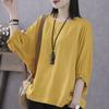 Ropa para Mujer de Talla Grande para Gorditas mm Tops de Verano de Manga Corta para Cubrir la Barriga y Lucir Adelgazante Tops de Manga Murciélago de Manga Tres Cuartos