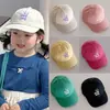 Gorras Ins Coreanas para Niños Primavera y Otoño Letra Gorras de Béisbol para Niñas Visera Elegante Protección Solar Gorras de Béisbol para Niños Modernas